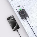 Powerbank 10000mAh MagSafe USB-C 15W z kablem USB-C - czarny