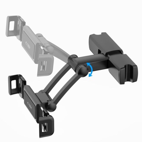 Uchwyt samochodowy do smartfona tabletu na zagłówek V2 - czarny