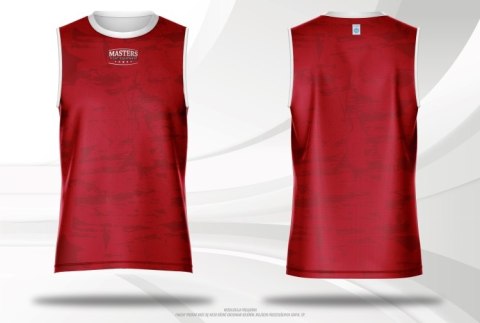 Koszulka bez rękawów MASTERS "FIGHT" do kick lightu (WAKO APPROVED)