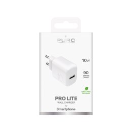 Ładowarka sieciowa USB-A PROLITE 10W - biała