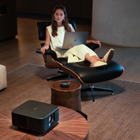 Projektor multimedialny FullHD 1080p LCD z głośnikami JBL WiFi BT K3 - czarny