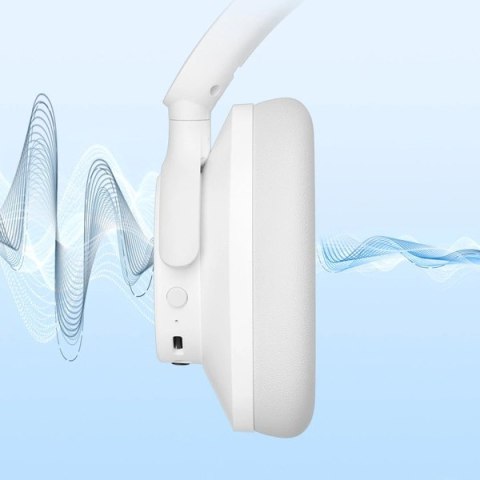 Słuchawki bezprzewodowe z aktywną redukcją hałasu Hybrid ANC SOUNFII Q20S - białe