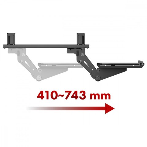 Uchwyt na klawiaturę max 5kg, MC-156 B regulowany, podbiurkowy