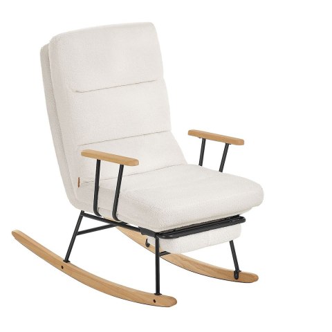 Fotel bujany z regulacją oparcia i podnóżkiem