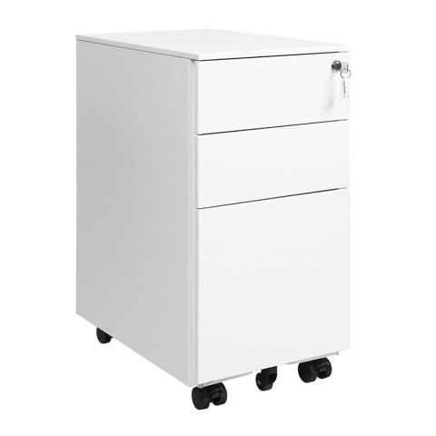 Mobilny kontenerek na dokumenty biały