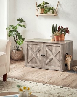 Zabudowana kuweta z drzwiczkami