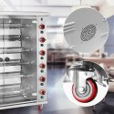 Rożen gazowy opiekacz do 30 kurczaków 6 szpikulców propan-butan 30 kW