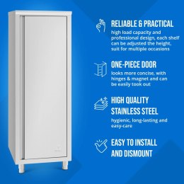 Szafa gastronomiczna na naczynia 3 półki STAL 60 x 60 x 180 cm