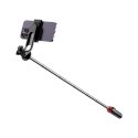 Selfie stick teleskopowy z pilotem stojak tripod na telefon 1.3m - czarny