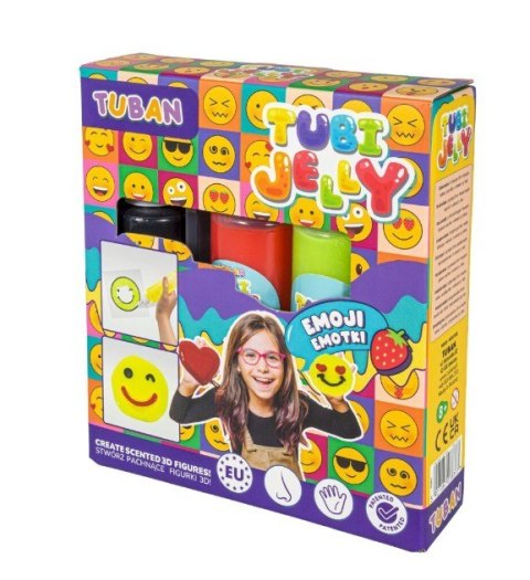 Zestaw Tubi Jelly Emotki 3 kolory