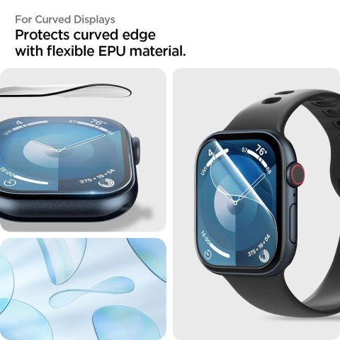 Szkło hybrydowe na Apple Watch 10 46 mm przezroczyste - 2 szt.