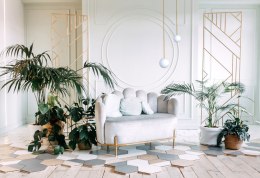 Lampa wisząca KIER M zota 1xG9