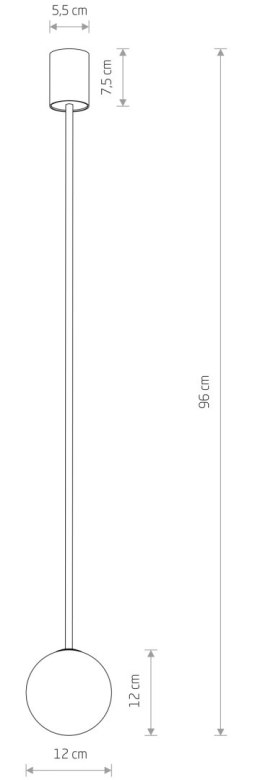 Lampa wisząca KIER M zota 1xG9