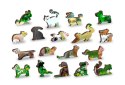 Drewniane Puzzle z figurkami - Maluchy na farmie rozm. M, 200 elementów