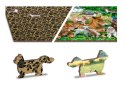 Drewniane Puzzle z figurkami - Maluchy na farmie rozm. M, 200 elementów