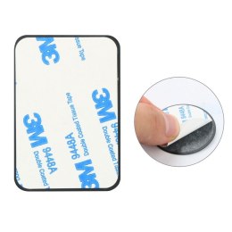 Płytki blaszki magnetyczne do uchwytów samochodowych na telefon czarne - 4 szt.