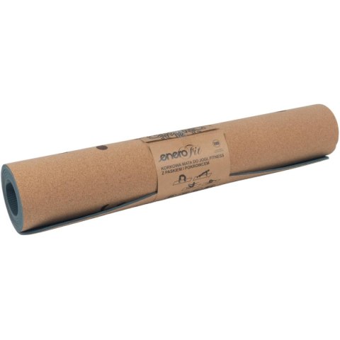 KORKOWA MATA DO ĆWICZEŃ JOGI 183x61x0.4CM ENERO FIT