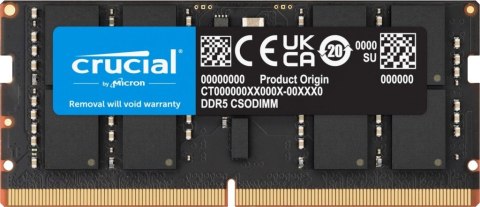 Pamięć do notebooka DDR5 CSODIMM 24GB (1*24GB)/6400 CL52