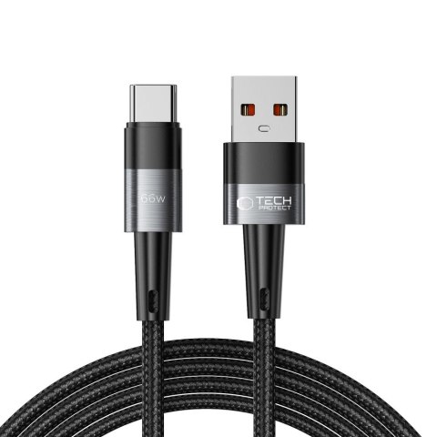 Kabel przewód USB-C - USB-C 66W 6A 2m - szary