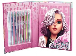 Zestaw kreatywny Notatnik, 8 długopisów