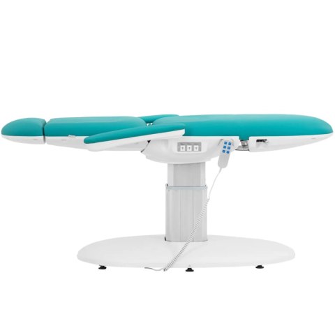 Fotel kosmetyczny do masażu tatuażu elektryczny TIVOLI - niebieski