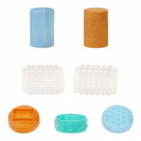 Masa plastyczna Wonder Factory Never Dry Dough błękitny, pomarańczowy