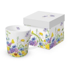 Letnie Kwiaty Kubek Porcelanowy w Ozdobnym Pudełku, 400 ml