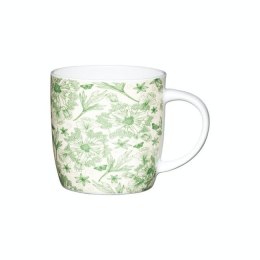 Kubek porcelanowy z liśćmi botanicznymi, 425 ml