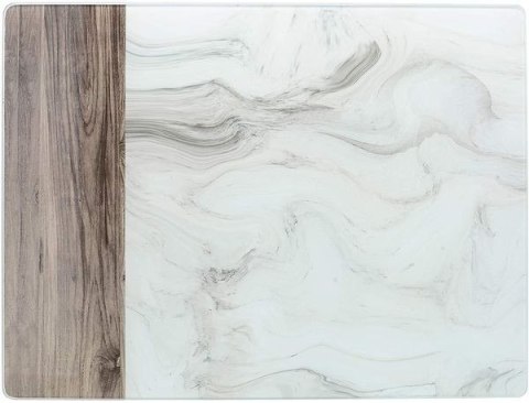 Marmur i Drewno Deska Szklana 40 x 30 cm