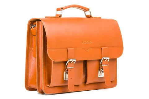 Klasyczna teczka / plecak Vintage P12 COGNAC