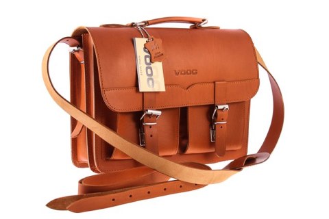 Klasyczna teczka / plecak Vintage P12 COGNAC
