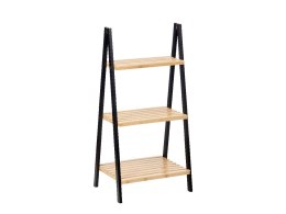 Regał bambusowo-metalowy 3 półki wys 85,