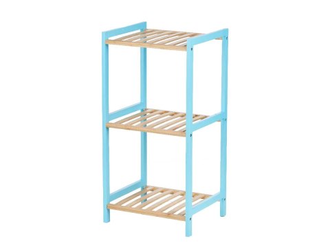 Regał łazienkowy 3 poziomy niebieski 35×
