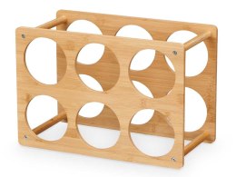 Stojak bambusowy na wino na 6 butelek