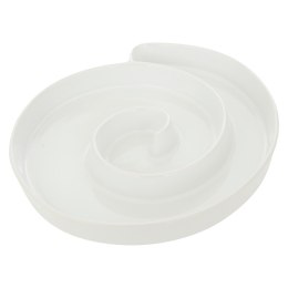 Talerz spiralny na przekąski biały