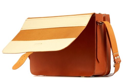 Torba z juchtu na ramię 3w1 Vintage P43 COGNAC