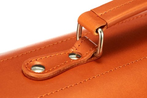 Torba z juchtu na ramię 3w1 Vintage P43 COGNAC