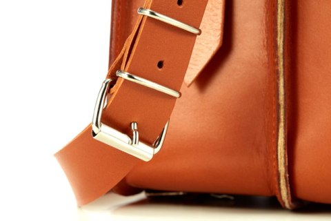 Torba z juchtu na ramię 3w1 Vintage P43 COGNAC