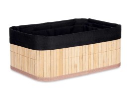 Zestaw 3 bambusowych koszyków czarne