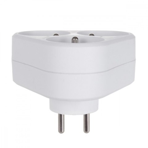 Gniazdko prądowe x3 z uziemieniem MCE214