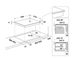 Płyta indukcyjna szklano-ceramiczna WSS4060BF