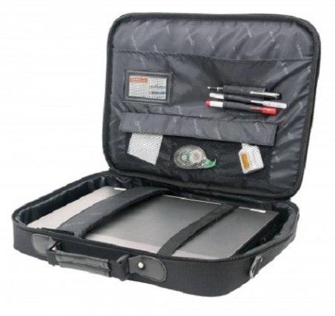 MANHATTAN Torba na laptopa 17" z paskiem naramiennym czarna 421560