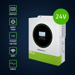 Hybrydowy Inwerter solarny Off-Grid 3500W | 100A | 24V | MPPT | BMS | opcja Wi-Fi | Sinus | Power Factor 1.0