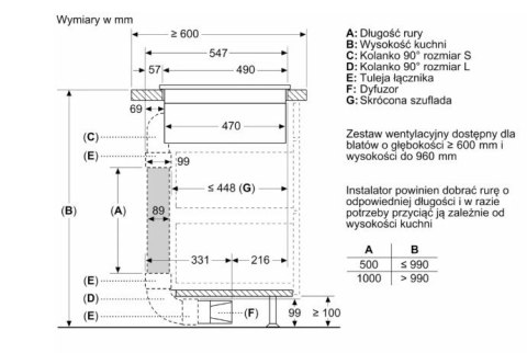 Płyta indukcyjna z wbudowanym wyciągiem PVS611B16E
