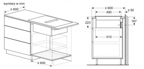 Płyta indukcyjna z wbudowanym wyciągiem PVS611B16E