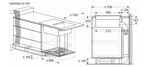 Płyta indukcyjna z wbudowanym wyciągiem PVS611B16E