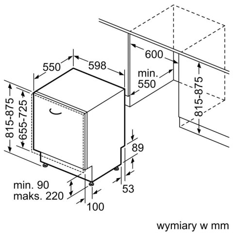 Zmywarka SMV4HVX07E 3 kosz