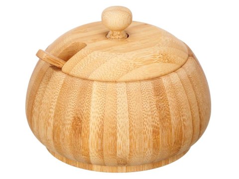 Cukierniczka bambusowa z pokrywką i łyże