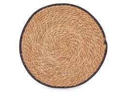 Okrągła podkładka z juty 35 cm czarna ra
