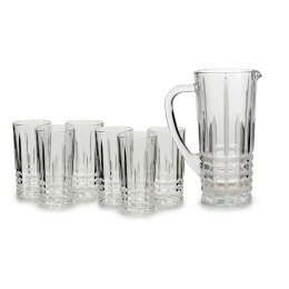 Zestaw 7 el szklanki 6x 250 ml dzbanek 1